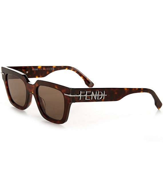 FENDI Unisex Fendigraphy 51mm Geometric Sunglasses