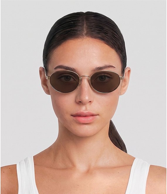 FENDI Unisex Fendi Sky 55mm Oval Mirrored Sunglasses | Dillard's