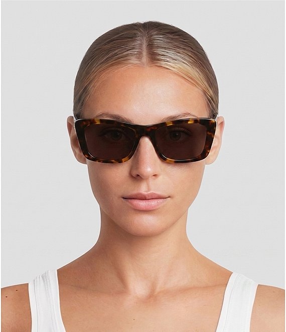 FENDI Unisex Lettering 53mm Geometric Sunglasses | Dillard's