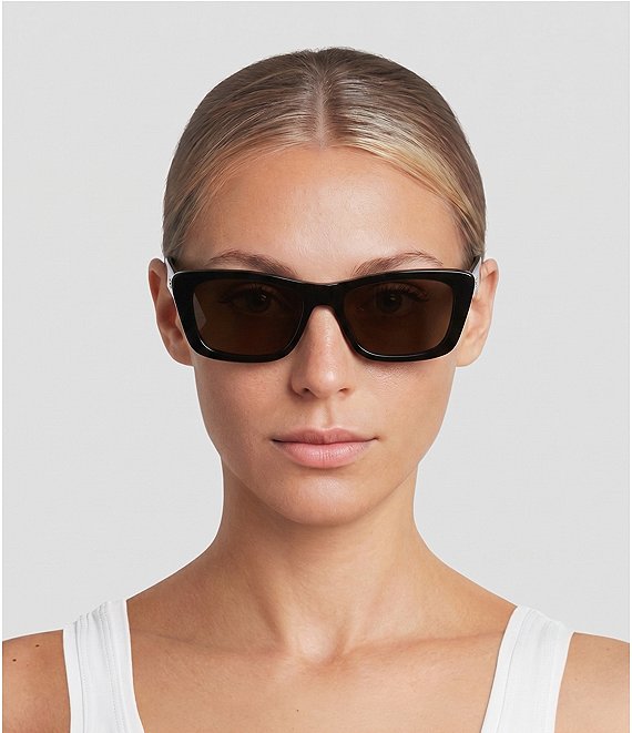 FENDI Unisex Lettering 53mm Geometric Sunglasses | Dillard's