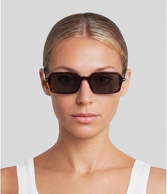 FENDIフェンディ　サンバイザー FENDI Women's FENDI Selleria 51mm Havana Rectangle Sunglasses