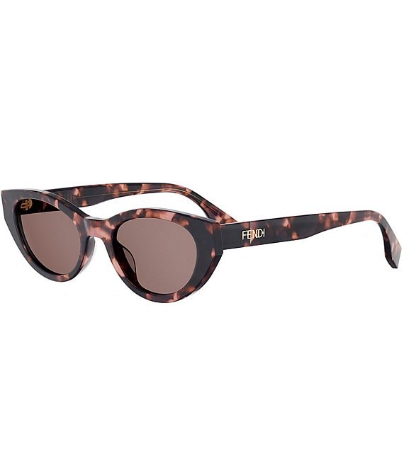 FENDI Women's Lettering 51mm Oval Sunglasses
