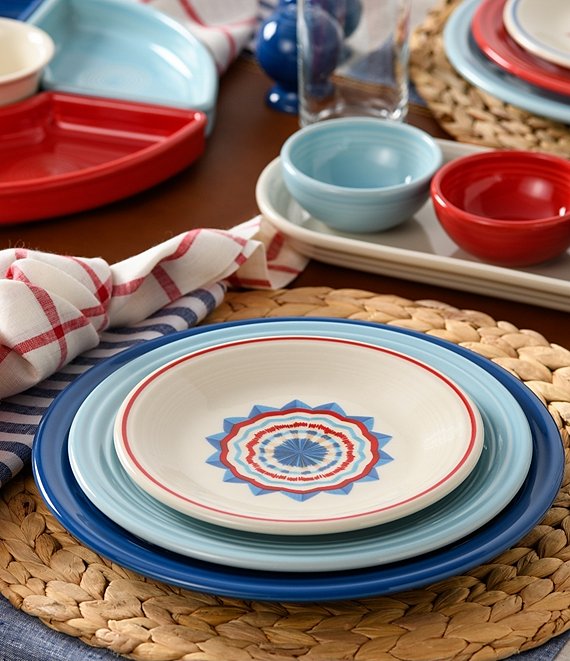 Fiesta Classic 12-Piece Mixed Colors Dinnerware Set, Service for 4