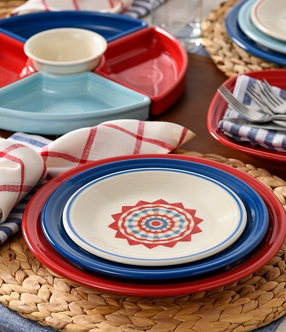 Fiesta Classic 12-Piece Mixed Colors Dinnerware Set, Service for 4