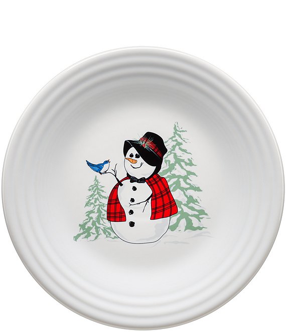 Fiesta Holiday Snowlady 9#double; Luncheon Plate