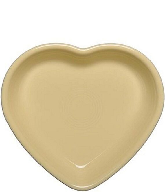 Color:Ivory - Image 1 - Medium Ceramic Heart Bowl Baking Dish