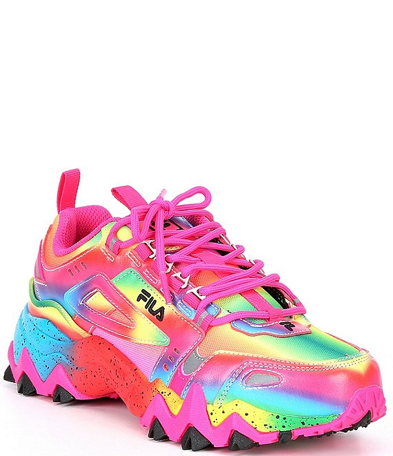 FILA Women's Oakmont TR Rainbow Chunky Platform Sneakers