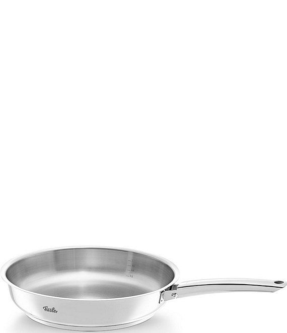 Color:Silver - Image 1 - Steelux® Pro Stainless Steel 11#double; Fry Pan