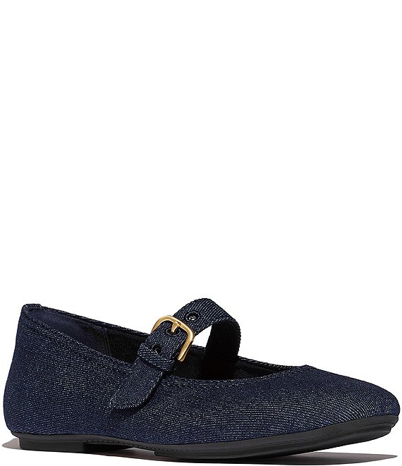 Fitflop Delicato Denim Mary Jane Flats