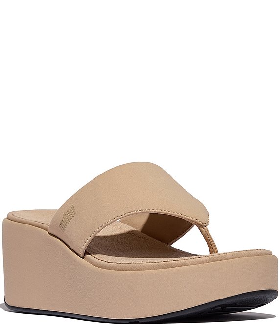 FitFlop Platform Wedge Toe-Post Sandals | Dillard's