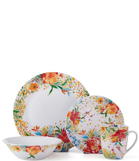 Fitz and Floyd Garden Delight Collection 32-Piece Dinnerware Set