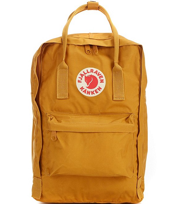 Color:Acorn - Image 1 - Patch Logo Kanken 15#double; Classic Laptop Backpack