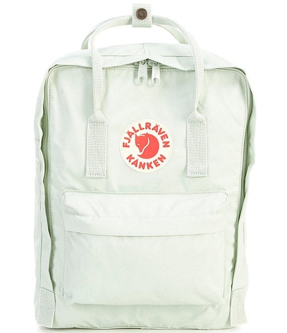 Fjallraven Patch Logo Kanken Water-Resistant Cotton Zipper Convertible Backpack