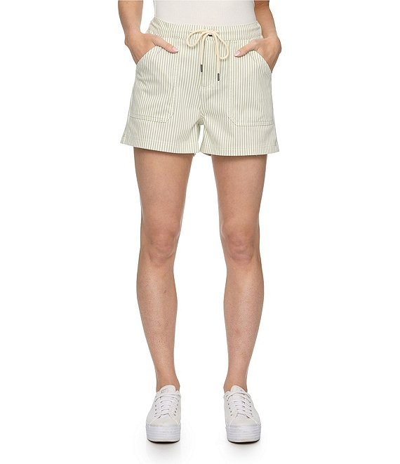 Flag And Anthem Buffy Striped Drawstring Shorts