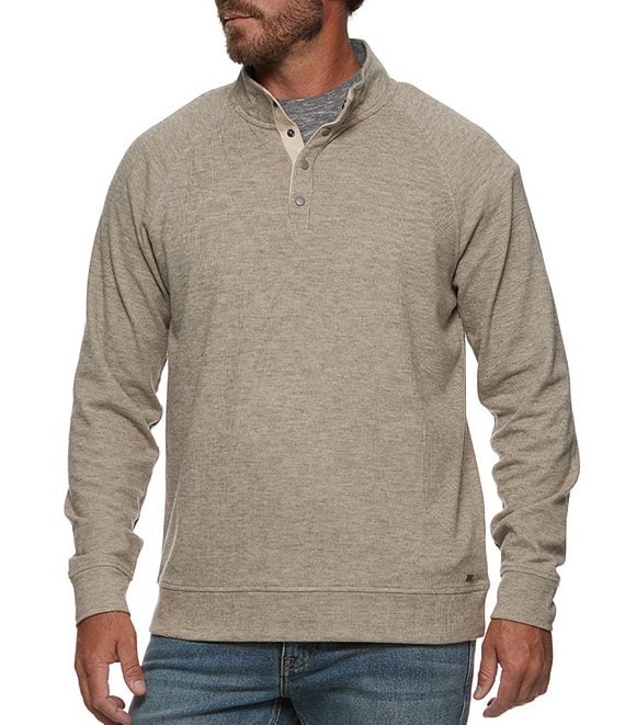 Color:Oatmeal Heather - Image 1 - Citro Long-Sleeve Quarter-Snap Pullover