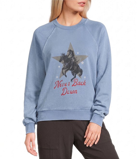 Flag and Anthem Never Back Down Knit Sweatshirt