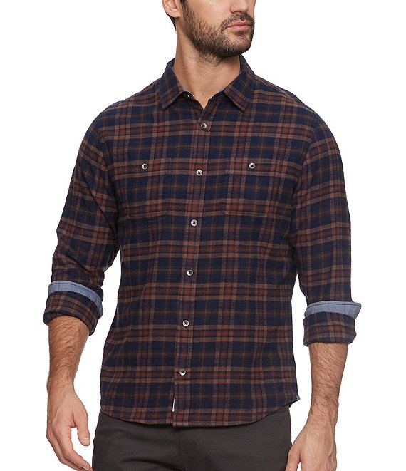 Flag And Anthem Oliver Long Sleeve Stretch Flannel Shirt 