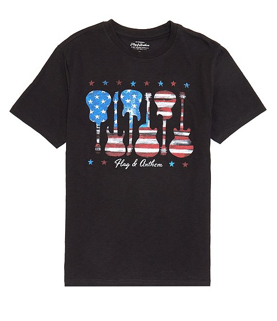 Flag and Anthem Short Sleeve Americana Guitar Tee | Dillard's