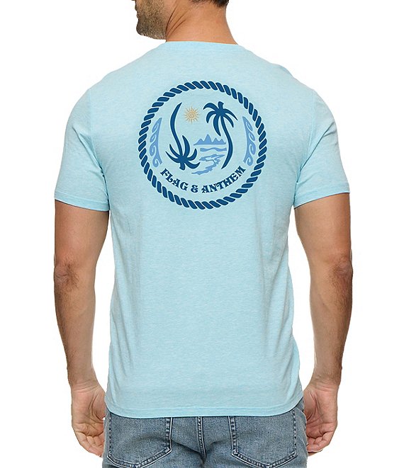 Flag and Anthem Short Sleeve Wavy Palm T-Shirt