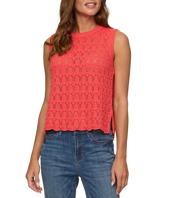 Flag and Anthem Solid Sleeveless Dale Sweater Tank