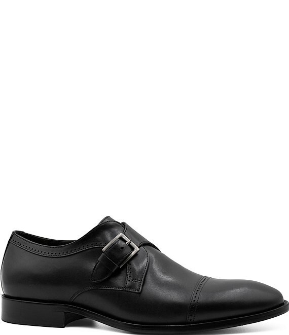 Flag LTD. Men's Harmon CT Leather Monk Strap Oxfords
