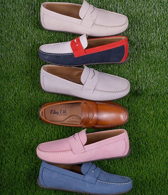 Flag LTD. Men's Mario Nubuck Leather Penny Loafer Drivers | Dillard's