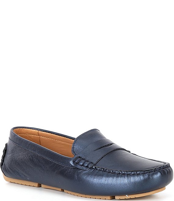 Pearl deals Lychee Leather Loafers