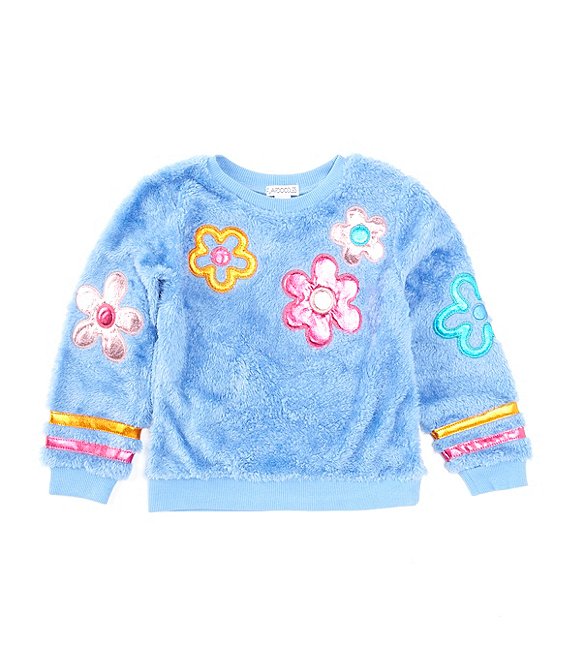 Flapdoodles Little Girls 2T-6X Daisies Pullover