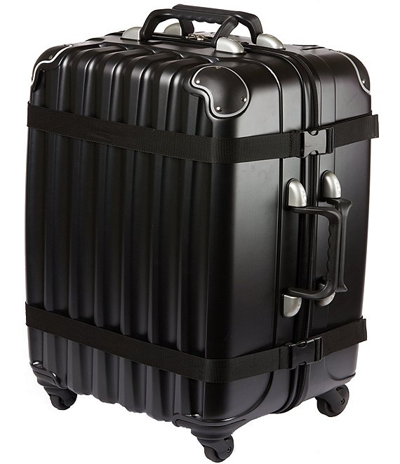 Color:Black - Image 1 - VinGardeValise® Petite 8-Bottle Wine Suitcase Spinner Suitcase