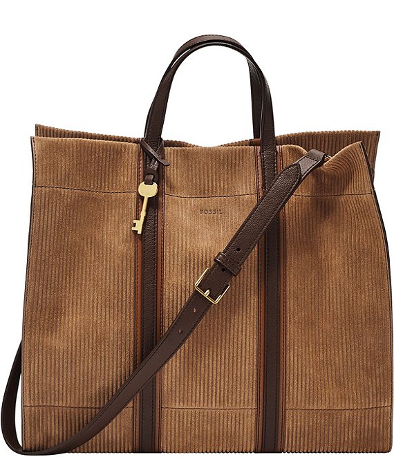 Fossil Large Carmen Corded Leather Tote Bag | Dillard's