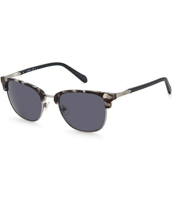 Color:Gray Havana - Image 1 - FOS2113GS 51mm Square Sunglasses