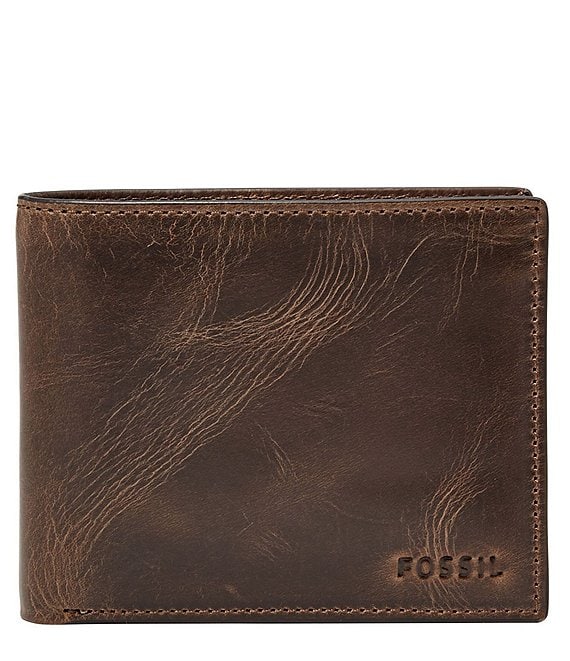 Color:Brown - Image 1 - Ingram Leather RFID-Blocking Wallet