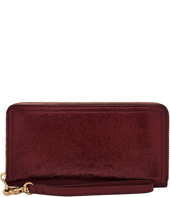 Buy LINO PERROS Red Button Closure Faux Leather Women's Wallet | Shoppers  Stop