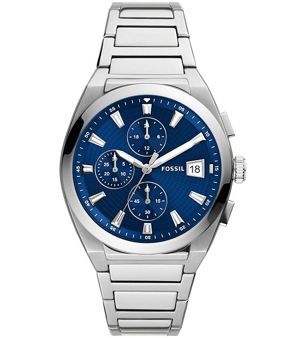 Color:Silver - Image 1 - Men's Everett Chronograph Stainless Steel Watch
