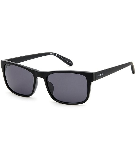 Color:Matte Black - Image 1 - Men's FOS2124 Rectangle Sunglasses