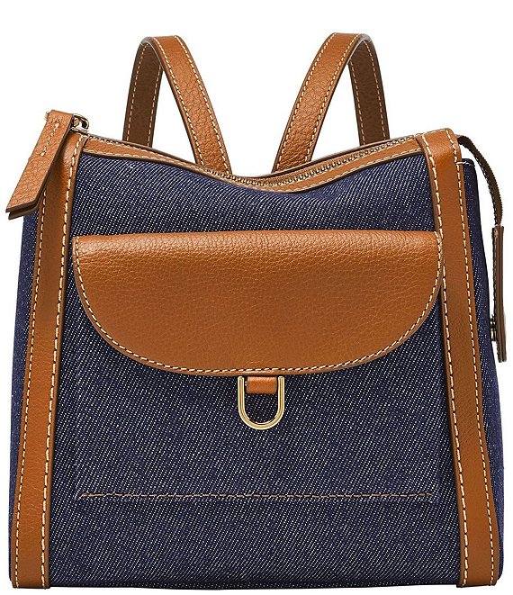 Fossil Parker Denim Mini Backpack | Dillard's
