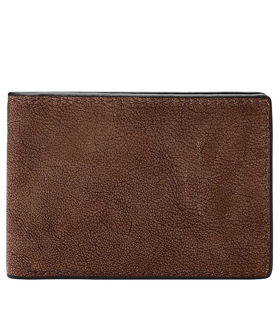 Color:Medium Brown - Image 1 - Steven Front Pocket Bifold Wallet