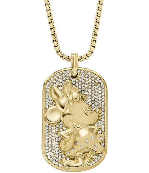 Disney Mickey & Minnie Mouse Gold Plated Sterling Silver Necklace | bonprix