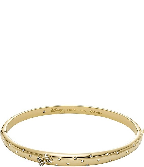 Fossil x Disney© Special Edition Minnie Mouse Gold-Tone Stainless Steel Bangle Bracelet
