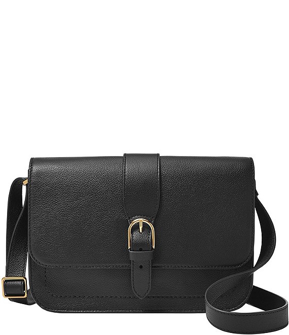 Leather crossbody bag Fossil Grey in Leather - 32714788