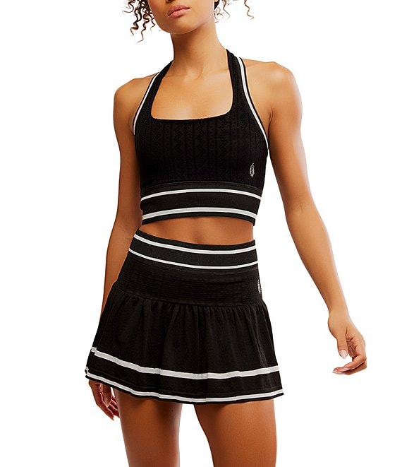 FP Movement Advantage Stretch Texture Halter Neck A-Line 2-Piece Skirt Set