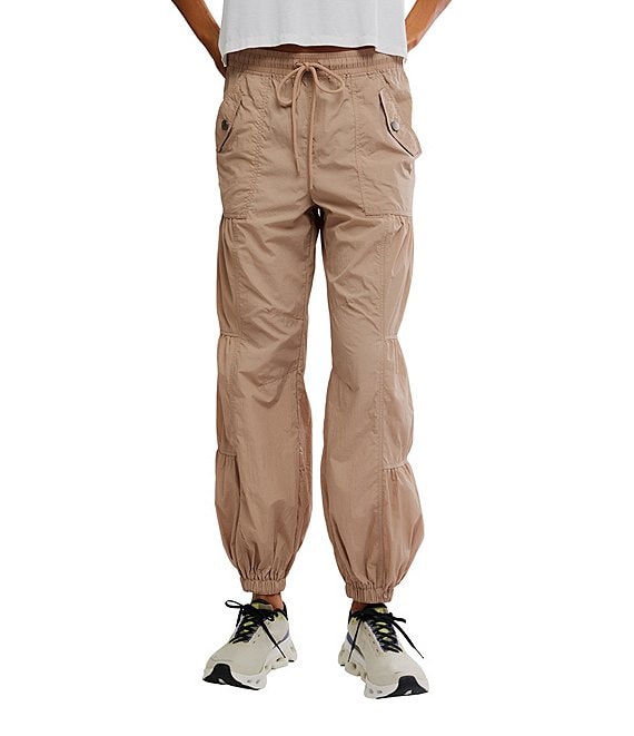 FP Movement Set Me Free Mid Rise Shirred Paneling Elasticated Cuff Jogger Pants