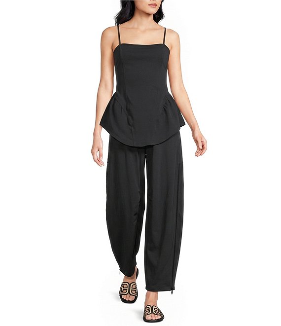 FP Movement Stay With It Square Neck Sleeveless Tank and Wide Leg Pant Two-Piece Set