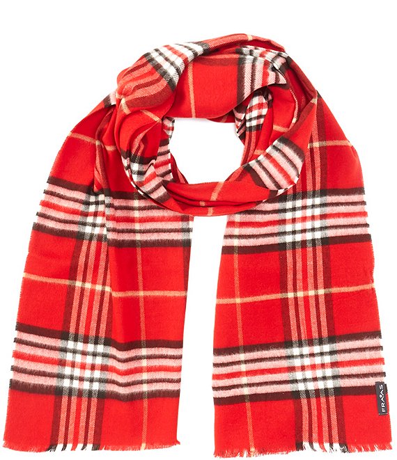 Fraas Classic Plaid Cashmink Scarf | Dillard's