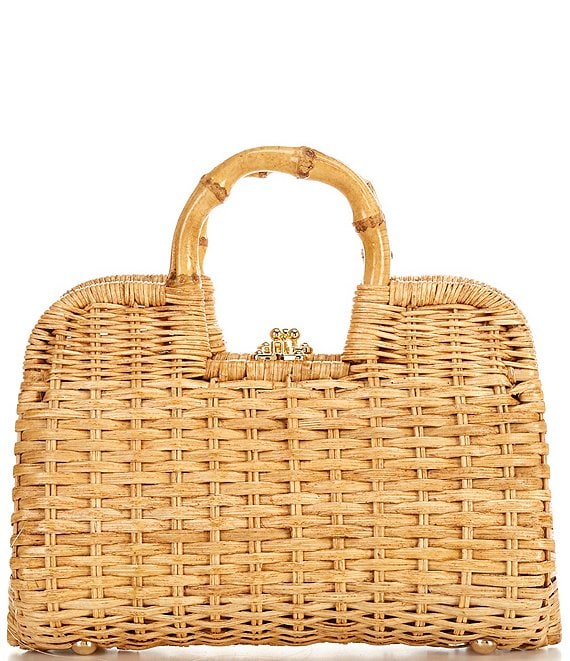 ベントレー　カバン、ポーチ FRANCES VALENTINE Buzzy Basket Wicker Frame Bag | Dillard's