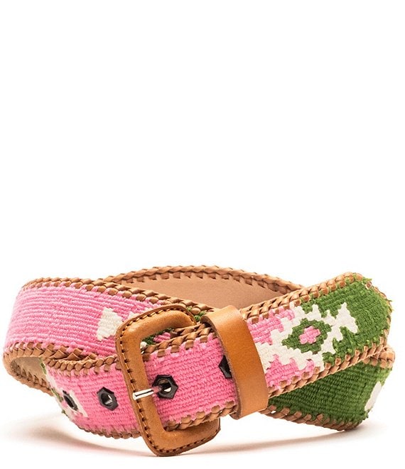 FRANCES VALENTINE Guatemalan Hand Woven Leather Belt | Dillard display picture 1