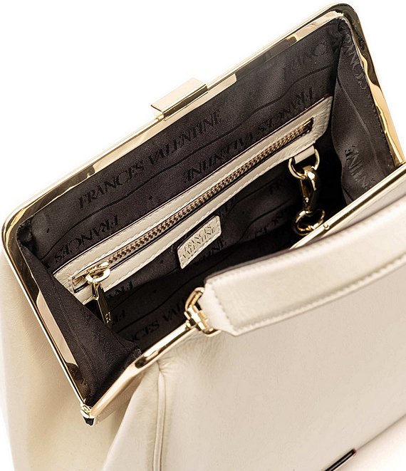 FRANCES VALENTINE Katherine Crinkled Leather Frame Bag | Dillard's