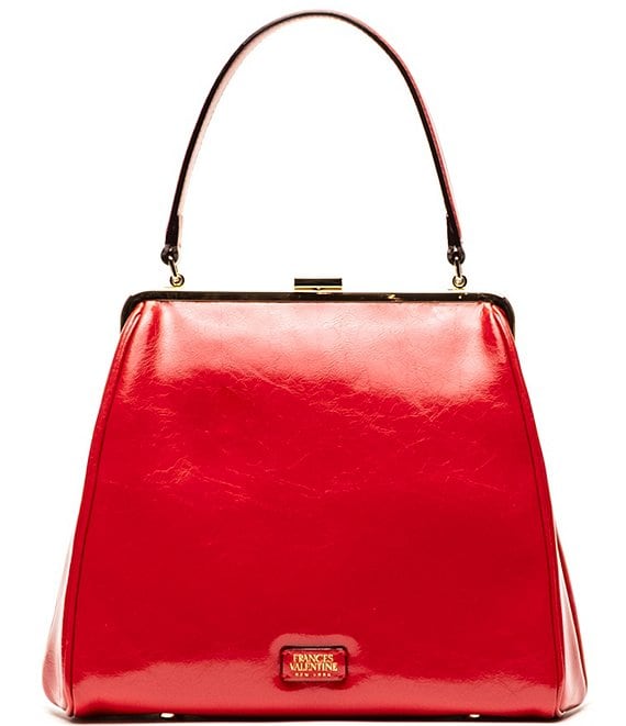 FRANCES VALENTINE Katherine Crinkled Leather Frame Bag