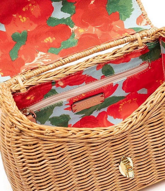 FRANCES VALENTINE Straw Bunny Basket Bag | Dillard's