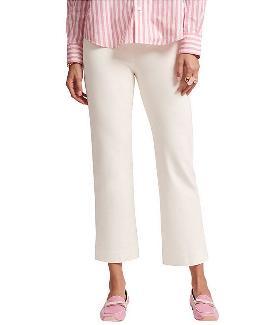 FRANCES VALENTINE Wonder Flat Front Cropped Pull-On Pants